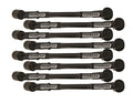 Moroso GM LS 11in Long Coil On Plug 90 Deg Plug Sleeved Ultra Spark Plug Wire Set - Black