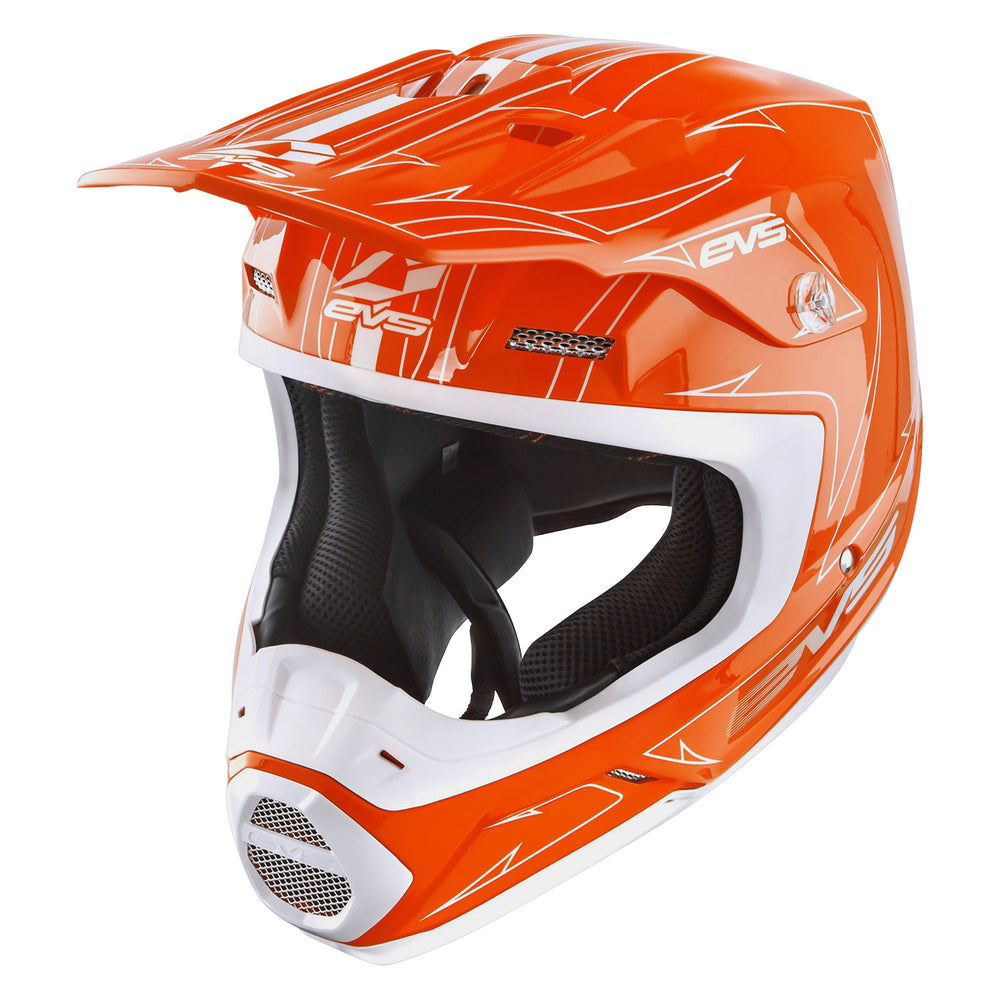 EVS T5 Pinner Helmet Orange/White - XS