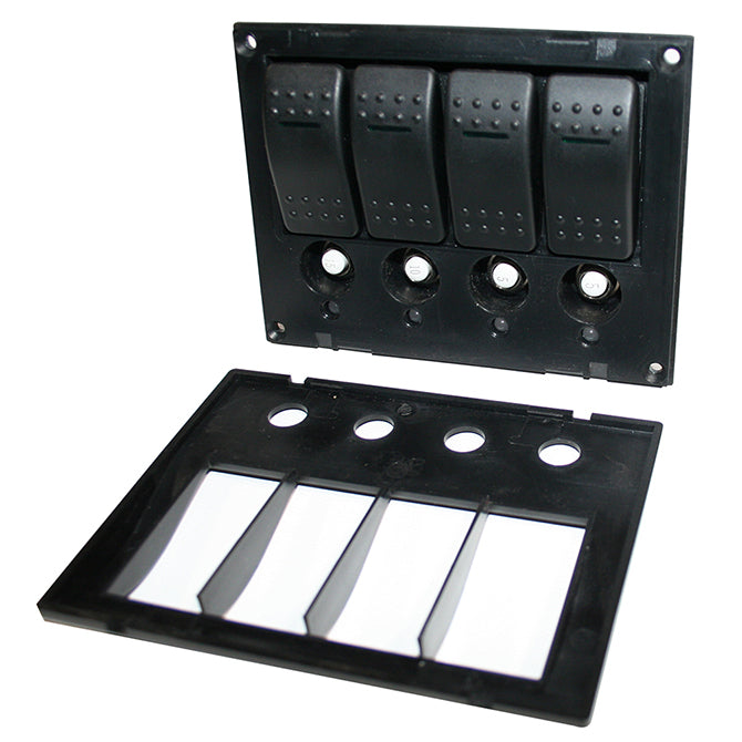 4-Switch Panel w/Lighted Breakers