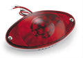 Bikers Choice Chrome LED Cateye Taillight Red Lens DOT Universal