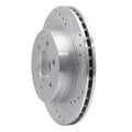 DFC 97-02 Dodge Durango Front Right Drilled & Slotted Silver Brake Rotor