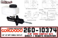Wilwood Short Remote M/C Kit 7/8in Bore
