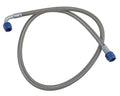 Fragola -6AN Hose Assembly Straight x 90 Degree Alum Nut 42in