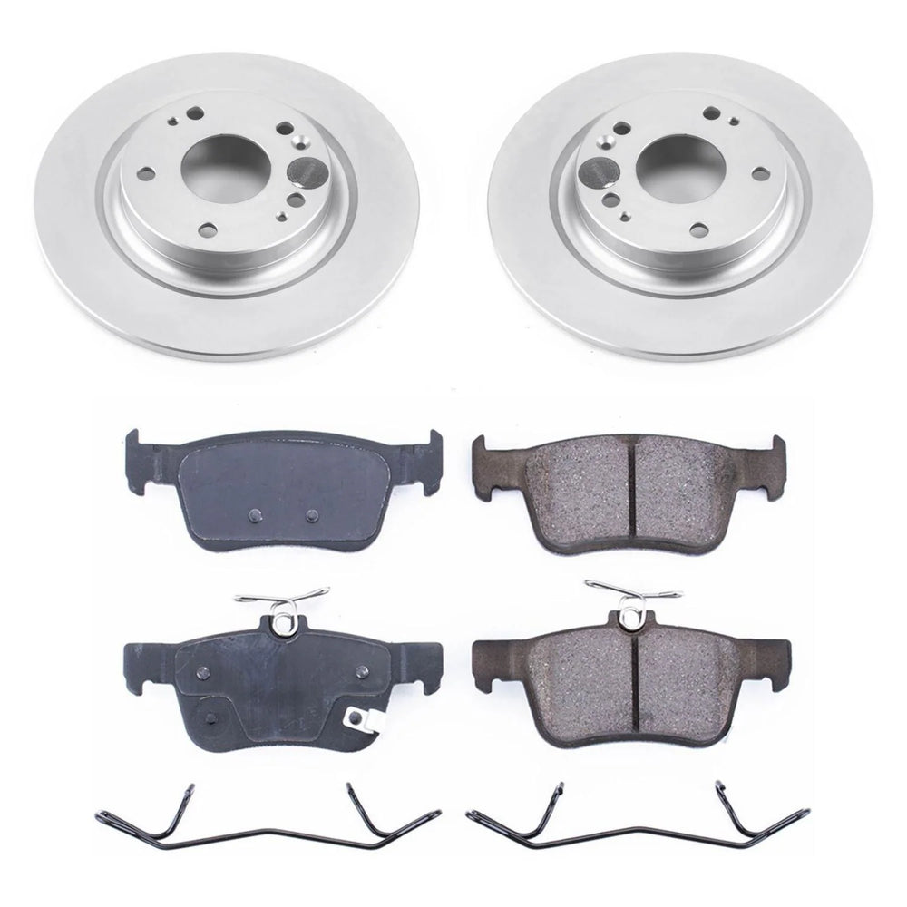 Power Stop 17-19 Honda Civic Rear Z17 Evolution Geomet Coated Brake Kit