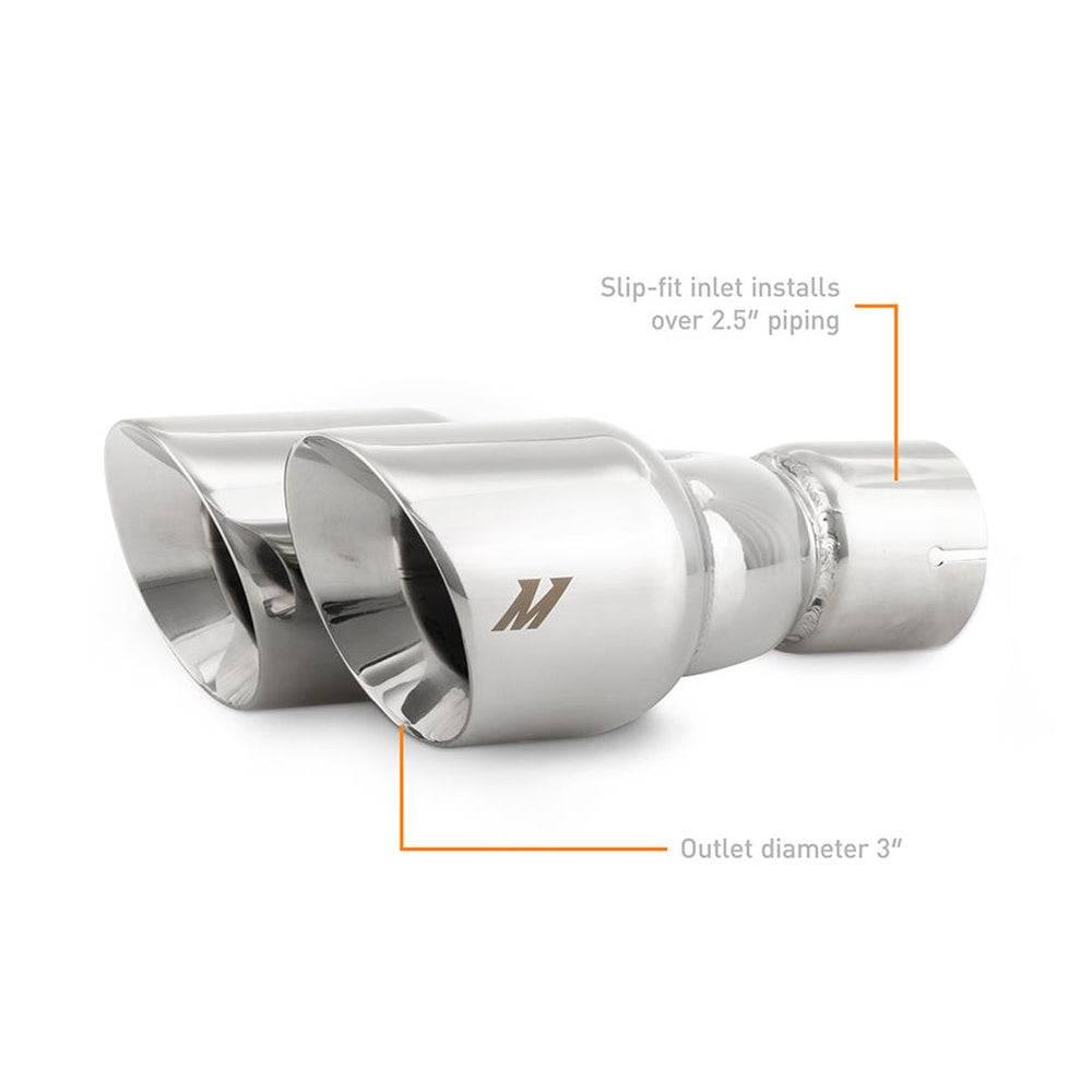 EXHAUST TIP 2.5" SLASH P DUAL