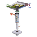 SS SEAT MNT 3 DEG RH HDLE
