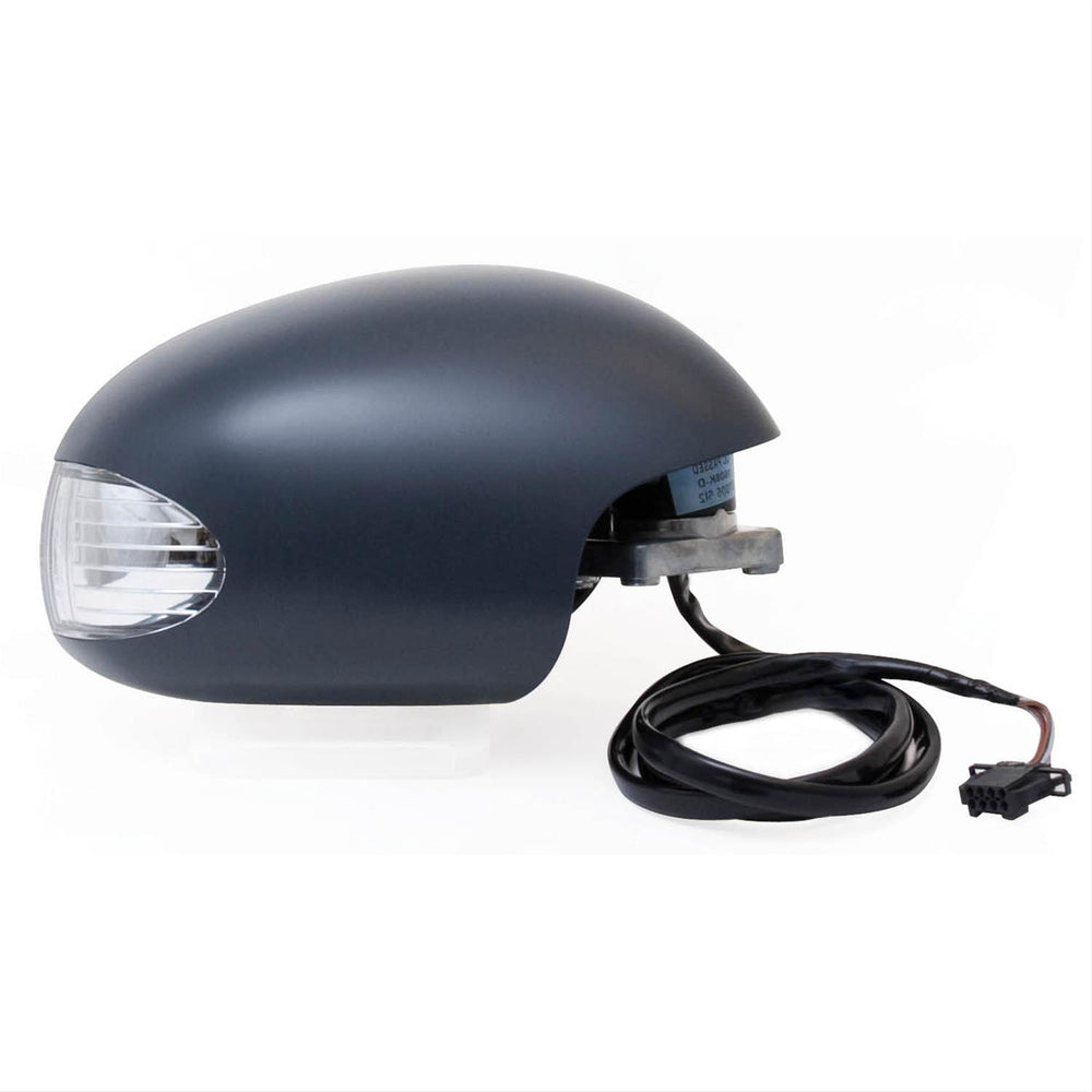 0310 VW BEETLE RH HEATED POWER FOLDAWAY OE MIRROR BLACK PTM COVER W/TURN SIGNAL