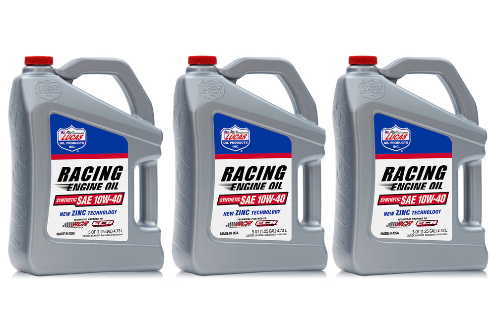 10w40 Synthetic Racing Oil 5 Quart Bottle