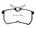 EBC 13+ Ford Fiesta 1.6 Turbo ST Greenstuff Rear Brake Pads