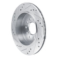 DFC 03-11 Lincoln Town Car Rear Right Drilled & Slotted Silver Brake Rotor