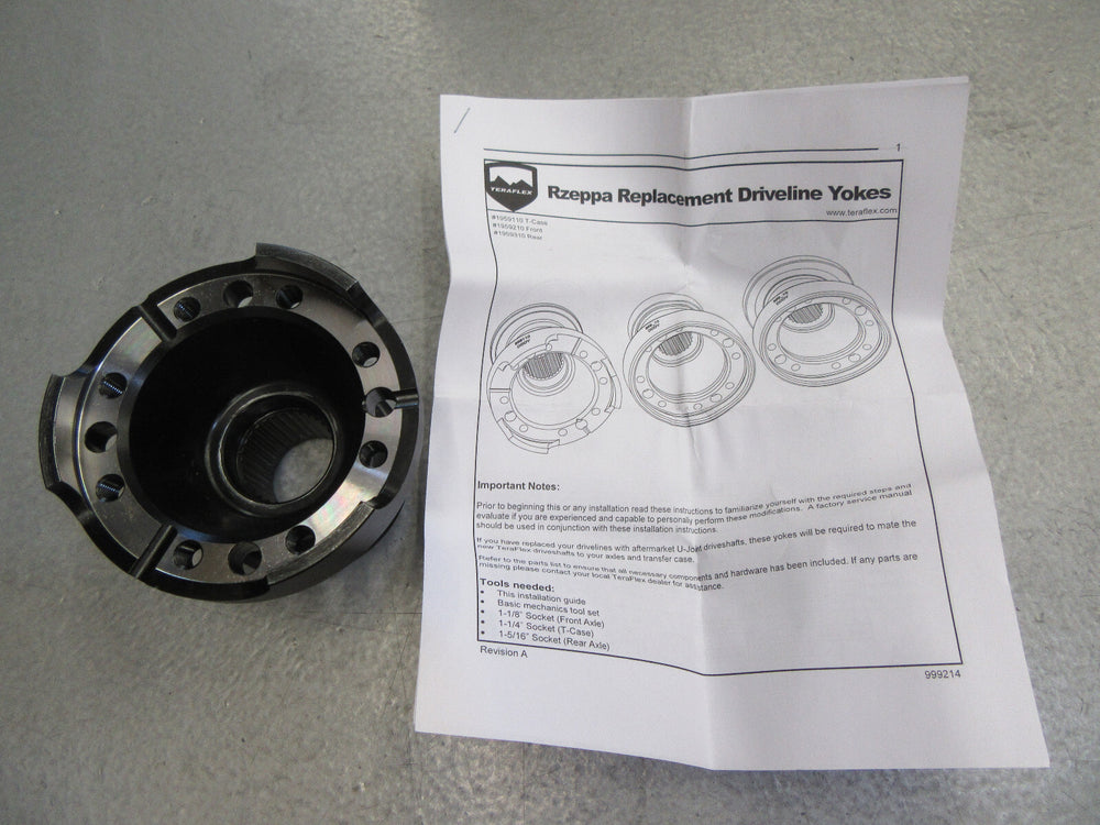 TeraFlex JK: High-Angle Rzeppa CV Yoke - Front Pinion - 24-Spline -1959210
