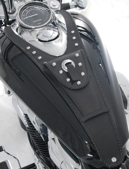 Mustang 00-07 Honda VT1100 Sabre, Spirit , Ace Cruiser Tank Bib w/Studs - Black