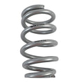 QA1 3-4/5in ID Tapered High Travel Pigtail Spring - 9in Length x 650lbs/in - Silver Powder Coated