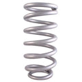 QA1 3-1/2in ID Tapered High Travel Spring - 10in Length x 350lbs/in - Silver Powder Coated