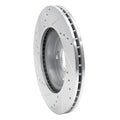 DFC 03-17 Acura ILX Front Right Drilled & Slotted Silver Brake Rotor