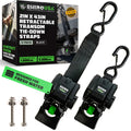 Rhino USA Retractable Transom Straps (2 Pack-Stainless)
