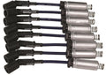 Moroso GM LS Ignition Wire Set - Ultra 40 - Unsleeved - Coil-On- 8in Wire - Blue