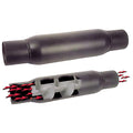 Moroso Spiral Flow Racing Muffler - 3in Inlet/Outlet x 4in Diameter x 12in Long - Steel