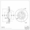 DFC 04-09 Cadillac SRX Front GeoSPEC Coated Rotor