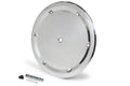 Weld Oval Ultra Mud Cover 15in. w/6-Dzus - Polished Aluminum Cover