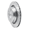 R1 Concepts Brake Rotor Drilled and Slotted Silver Fits BMW M3