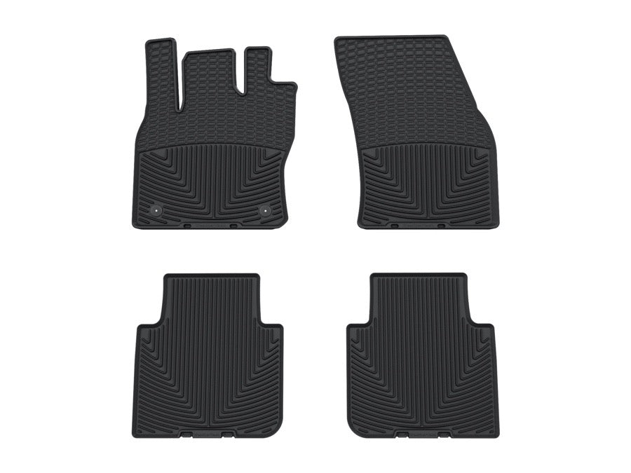 Black Front and Rear All-Weather Floor Mats Volkswagen Tiguan 2018 - 2024