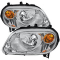 WITHOUT PROJECTOR HEADLIGHTS CHROME HOUSING CLEAR LENS - NO BULBS INCLUDED