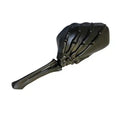 MOTORCYCLE SKELETON HAND MIRRORBLACK STEM W/ BLACK HEAD