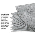 PIG UNIVERSAL LIGHTWEIGHT ABSORBENT MAT PAD BOX OF 100