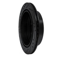 R1 05-25 Nissan Frontier Rear Left Drilled & Slotted Black Brake Rotor