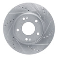 DFC 21-25 Hyundai Kona Front Right Drilled & Slotted Silver Brake Rotor