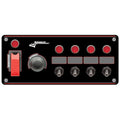 Ignition Panel Black w/ 4 Acc. and Pilot Light