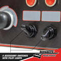 Ignition Panel Black w/ 4 Acc. and Pilot Light
