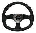 DragonFire Racing Steering Wheels - D-Shaped- Vinyl- Iron Series- 0in offset