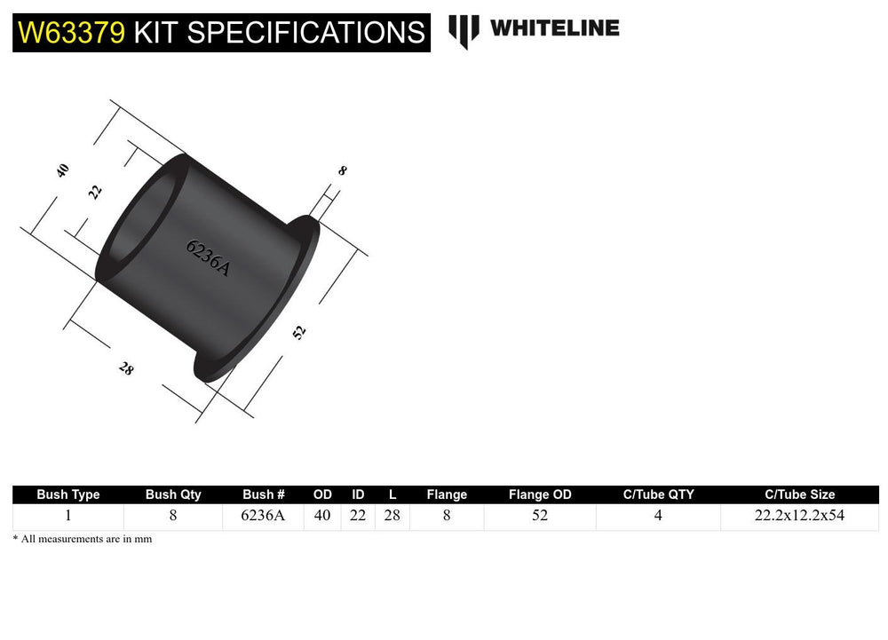 REAR TRAILING ARM UPPER BUSHING 4RUNNER 9602