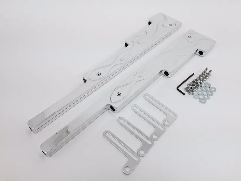 POLISHED ALUMINUM 2 PIECE WIRE LOOM