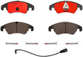 Brembo 10-16 Audi S4/08-17 S5/09-16 A4/10-14 A5 Front Premium NAO Ceramic OE Equivalent Pad