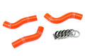 HPS Performance Orange Reinforced Silicone Radiator Hose Kit Coolant for KTM 07-10 250SXF