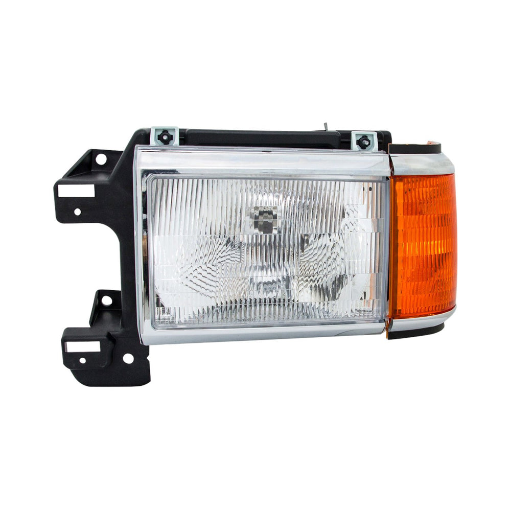 LH HEADLAMP ASSY COMPOSITE; BLACK W/BRIGHT TRIM; INCLUDES PARK LAMP; BRONCO 879