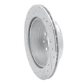 R1 92-00 Lexus SC400 Rear Right Drilled & Slotted Silver Brake Rotor