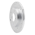DFC 04-16 Buick LaCrosse Rear Left Drilled & Slotted Silver Brake Rotor