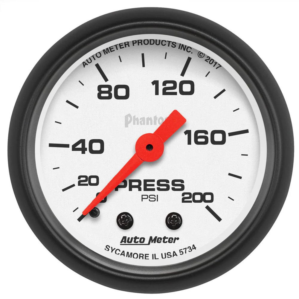 ~(0.8 lbs. 4X4X4)~ GAUGE PRESSURE 2 1/16 IN 200PSI MECHANICAL PHANTOM