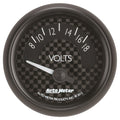 Autometer Carbon Fiber 52mm 8-18 Volt Electronic Volt meter