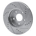 DFC 14-24 Mazda CX-3 Front Left Drilled & Slotted Silver Brake Rotor