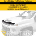 Aeroskin Hood Protector Smoke For 2014-2019 Sierra 1500/1500 Limited Husky Liners