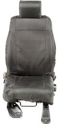 Ballistic Seat Cover Kit, Front, Black; 07-10 Jeep Wrangler JK/JKU