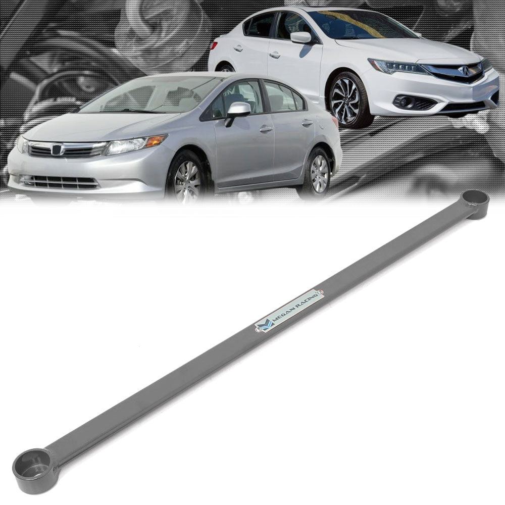 Megan Strut Bar Honda Civic 2012 Acura ILX 13 Only Front Lower Gunmetal (EXC SI model)
