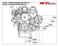 LS G8 Caprice Power Stee ring Bracket Kit LS2 LS3