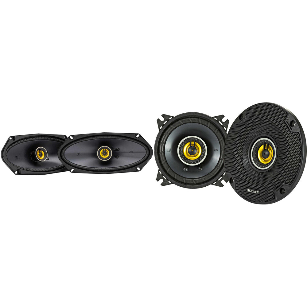 CSC4104 4x10-Inch (100x250mm) Coax Speakers 4-Ohm; RoHS Compliant