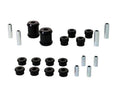 Control arm - upper and lower bushing 14 Bushings 8 Tubes Grease